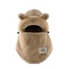 Fashion Windproof Balaclava Hat Warm Cute Bear Ear Protection Cap Cold Proof Pullover Hats Winter