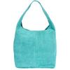 Italian Leather Bag Purse Natural Suede