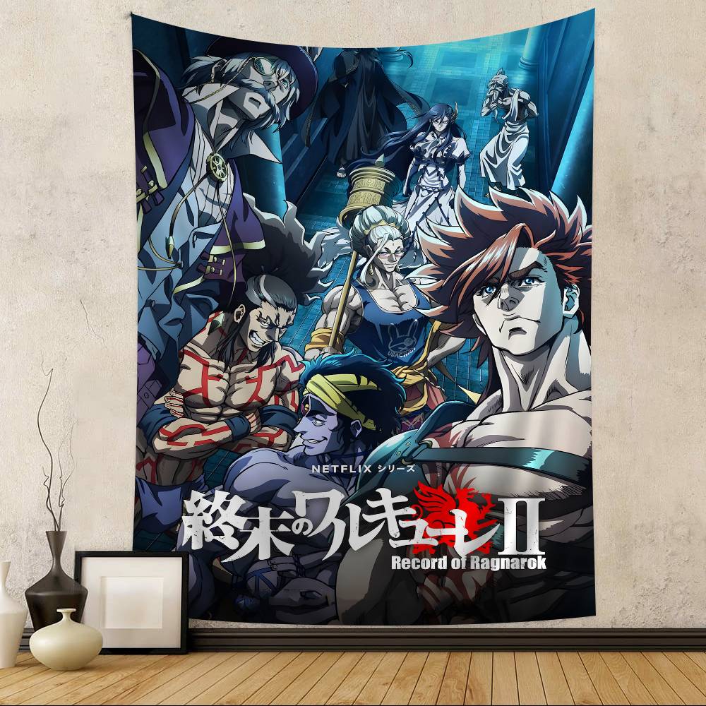 Anime Record Of Ragnarok Tapestry Art Printing Japanese Wall Tapestry Anime Wall Hanging Home Decor
