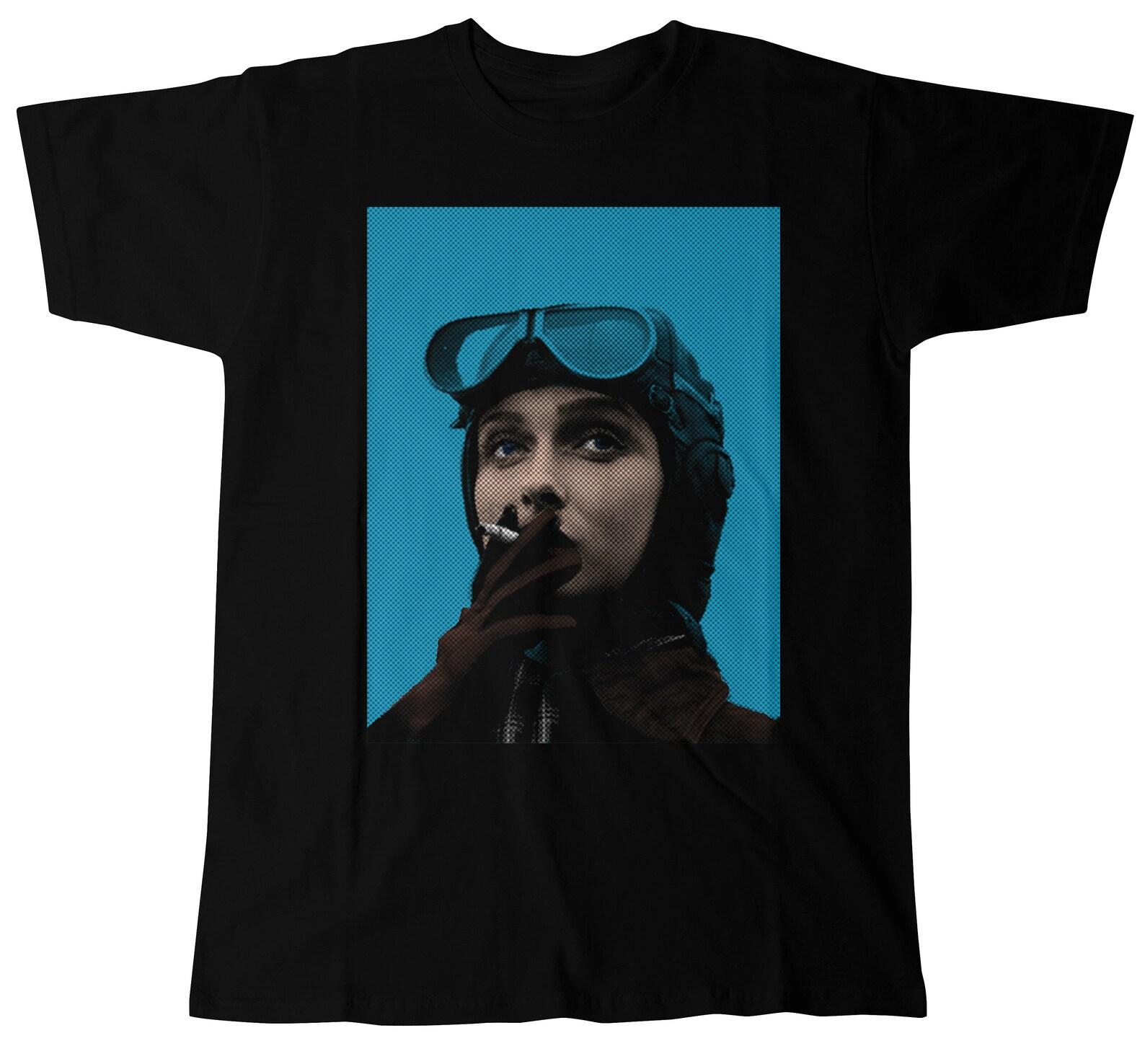 Aviation Pioneer first female solo pilot Across Atlantic t-shirt L