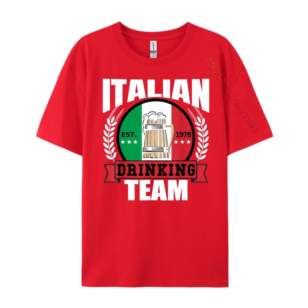 

Italian Drinking Team Funny Italy Flag Beer Party Gift Idea Mens Designer Clothes Sale S