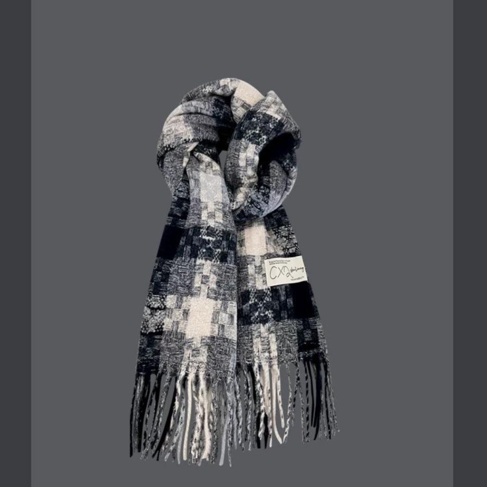 Imitation Cashmere Winter Scarf Windproof Warm Shawl Wrap Fashion Knitted Scarf Autumn