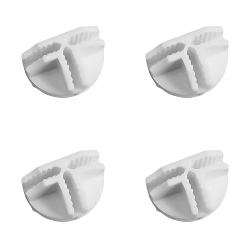 4 Pieces Sturdy Plastic Resin Cuves Connectors for Quick Assembly and Reconfiguration of Storage Grids Daily Use
