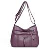Dámská taška Soft Leather Crossbody Bag Taška přes rameno pro matku středního věku