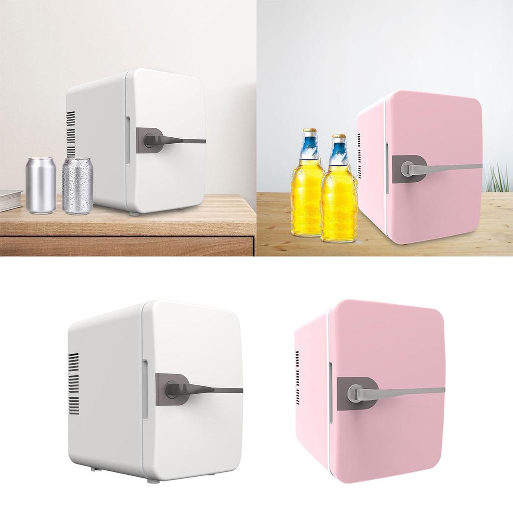 4L Mini Fridge Beverage Refrigerator Adjustable Temperature Valentines Day Gifts