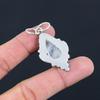 Rainbow Moonstone Gemstone Crown Chakra Birthday Pendant Jewelry Sterling Silver