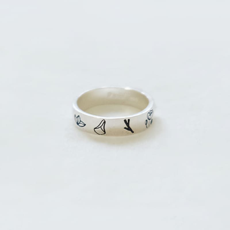 Pinaf Plant Heart Ring