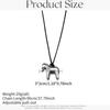 Zinc Zinc Alloy Pony Sweater Chain Adjustable Leather Rope Necklace Horse Pendant Necklace  Decoration