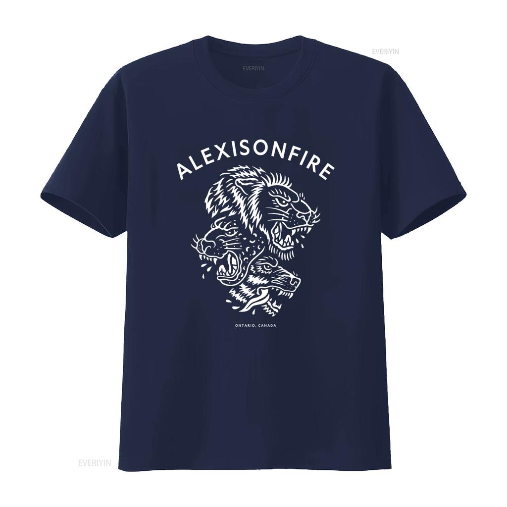Alexisonfire Animal Print T Shirt Summer Longsleeve Holiday Birthday Christmas Zipper SweaT vintage Washed Stylish Stretched