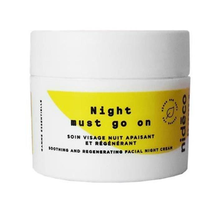 Soin de nuit - NIDECO - Night must go on - Apaisant - Protecteur - 50mL