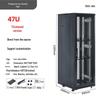 1.2m Floor-Standing Network Cabinet 37U Server Rack with Monitoring Switch & Router Compatibility