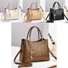 Fashionable Practical And Medium Sized Handbag In Black White Khaki And Options Green