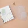 10Pcs A4 A5 A6 A7 Notebook Divider Matte Stationery Accessories Inner Paper Separator PP Transparent Binder Organizer Baffle