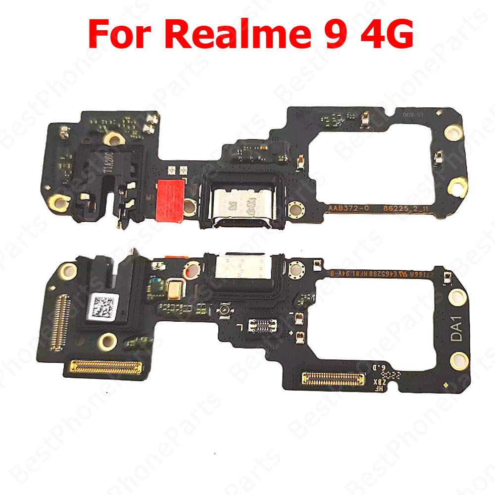 Charging Port For Realme 11 5G 10 4G 9i 9 Pro Plus Pro+ Charge Board Usb Connector PCB Dock Plate Socket Mobile Phone Parts
