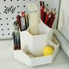 Elegant Pen Display Stand 360 Degrees Rotating Desk Organizer Large Capacity Holder Multifunctional Office Accessory for Supplies And Makeup
