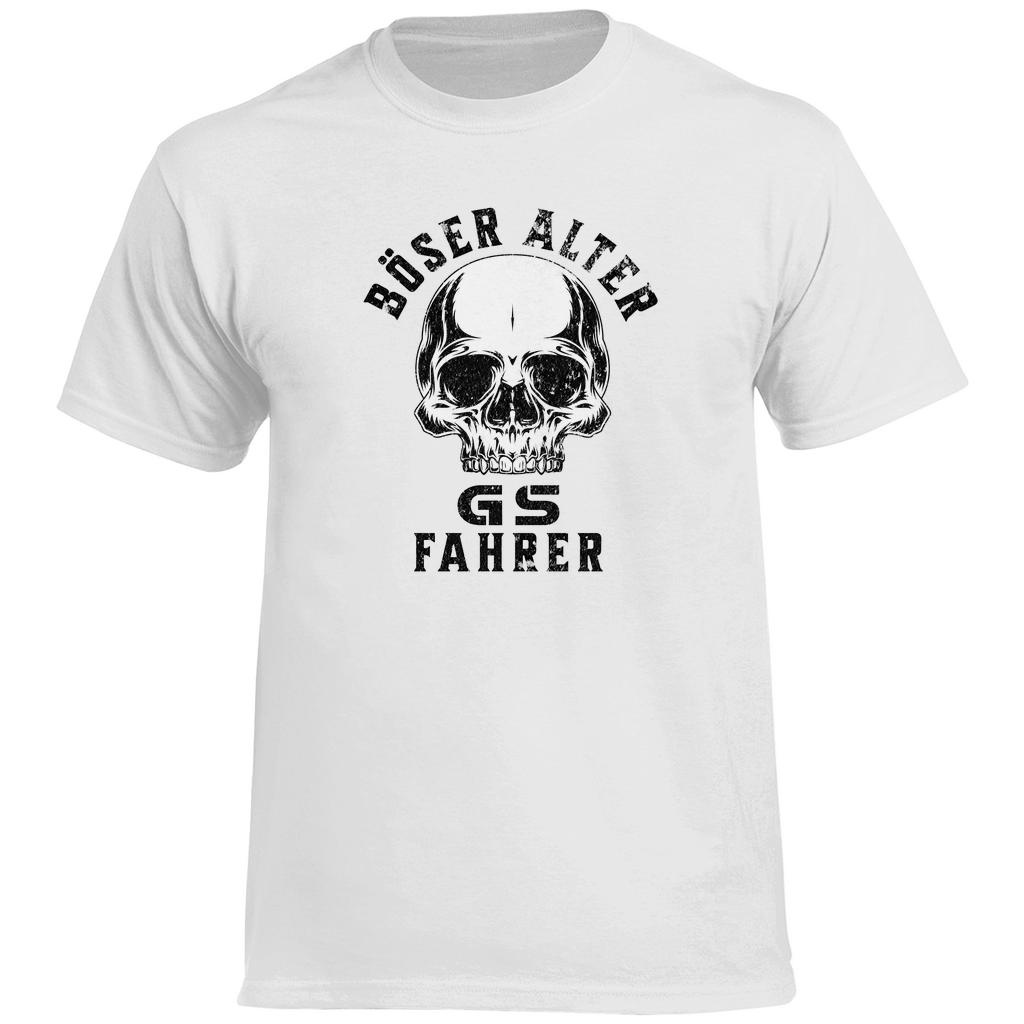 2026 Böser Alter GS Fahrer Vintage Motorcycle Racing Graphic Tee 100 Cotton Round Neck Casual Regular Fit Unisex Summer Top