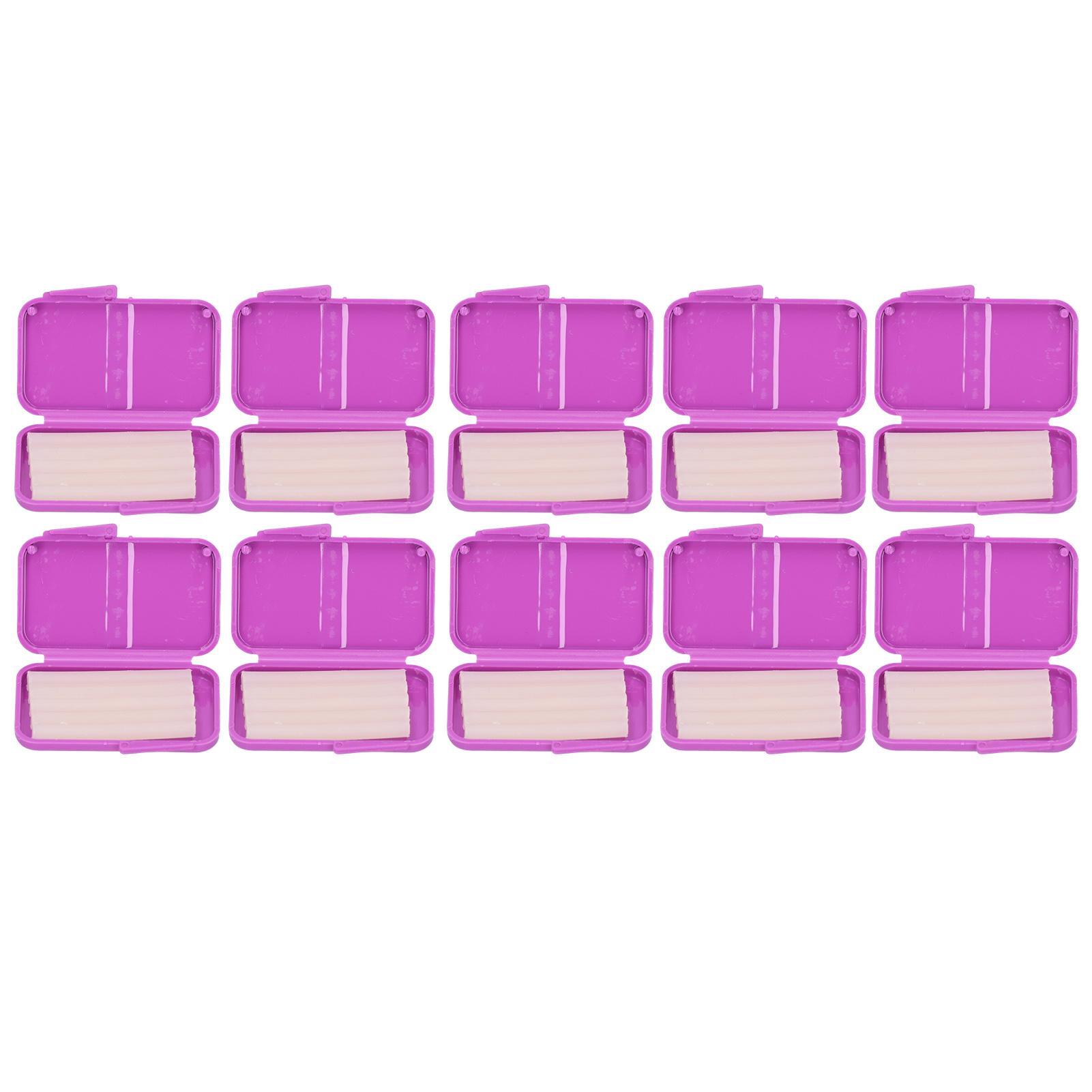 

10 шт., ортодонтический воск для ухода за зубами для брекетов, защита рта, воск для брекетов Purple