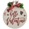 Pendentif de porte en bois pour la Saint-Valentin, décoration murale de fond pour porte d'entrée de mariage