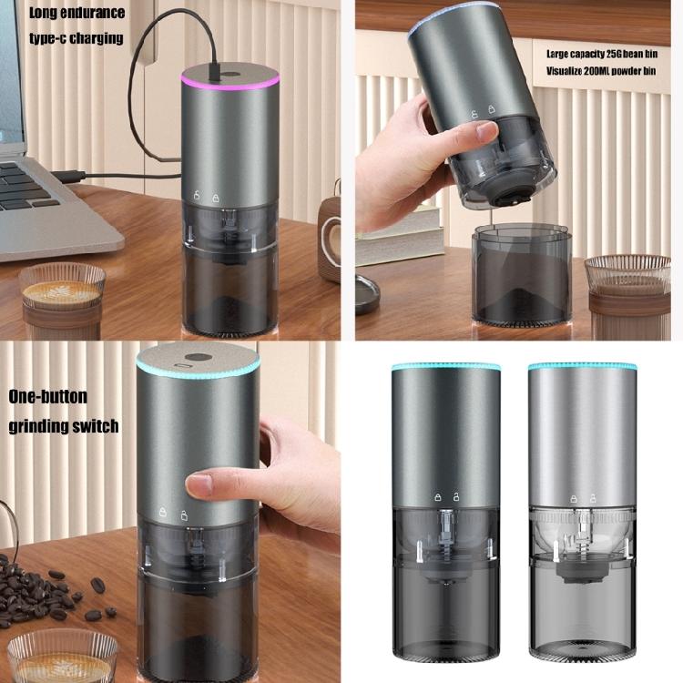 Portable Coffee Bean Grinder Efficient Electric Coffee Grinder with Adjustable Setting for Freshness Grounds