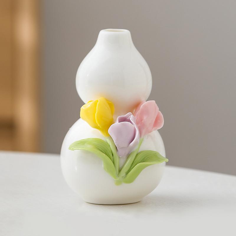 

1шт Декоративная композиция Чайный столик Маленькая цветочная композиция Керамическая ваза Гостиная Мульти-стиль