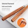 Japanese Wooden Tone Nail Art Mixing Stick with Stainless Steel Rhinestone Gel Polish Stirrer
