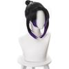 Cosplay Wig, Purple, Short, Anime Style, Full Wig with Decorations, Heat-Resistant Wig, Cosplay Accessories, Wig Net Included, Perfect for Comic
