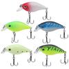 5Pcs Fishing Lure Set Artificial Colorful Little Fat Fish Bait Kit Fishing Accessory
