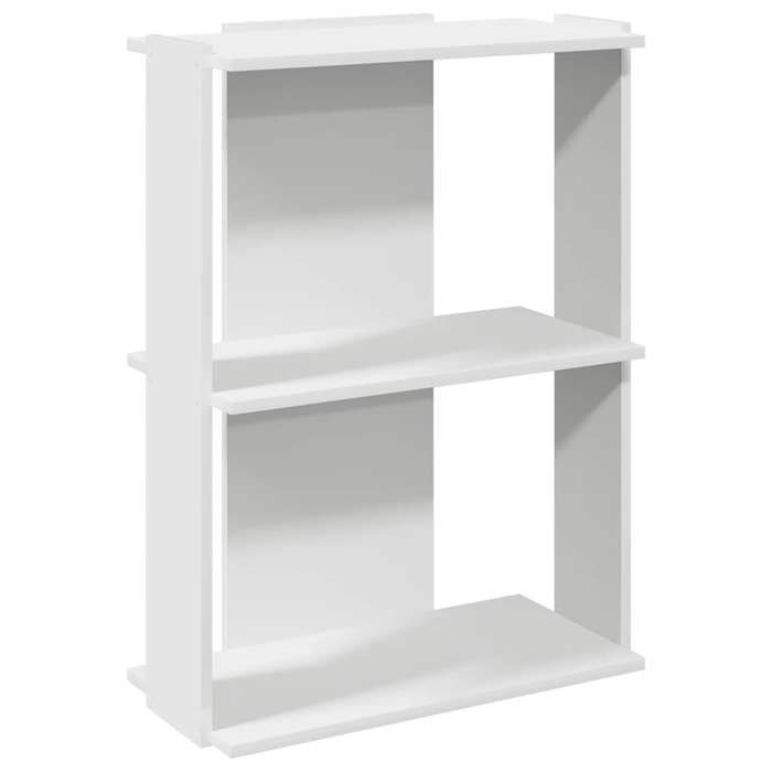 VidaXL 3-Tier Bookcase White 60x30x80 Cm Engineered Wood, Shelf, Bookshelf, Storage Shelf, 860256