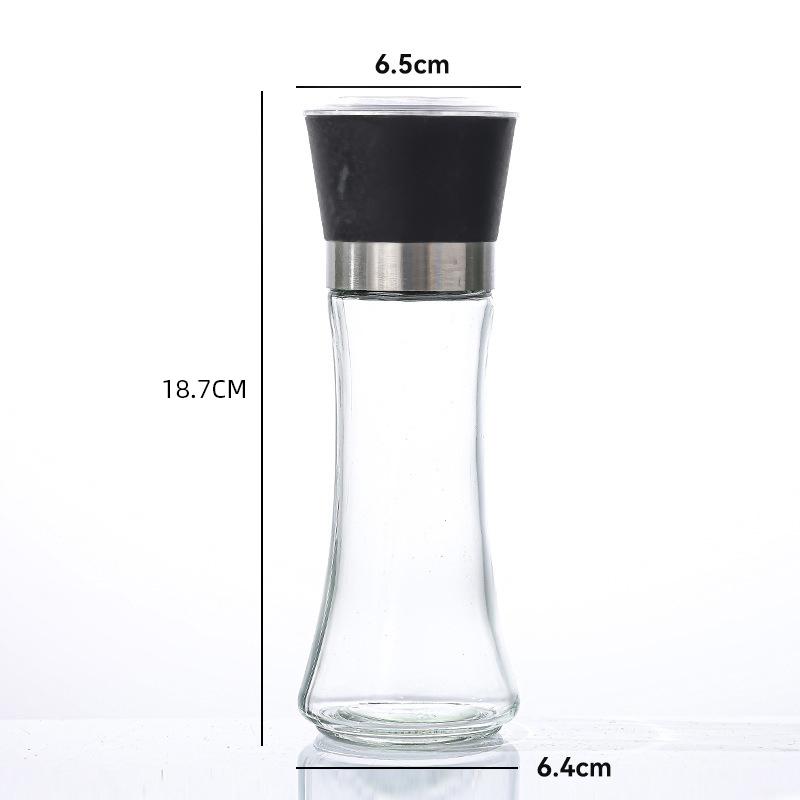 Adjustable Manual Salt Pepper Mill Seasoning Bottle Grinder Spice Grinding Containers Adjustable Mill Shakers Kitchen Gadgets