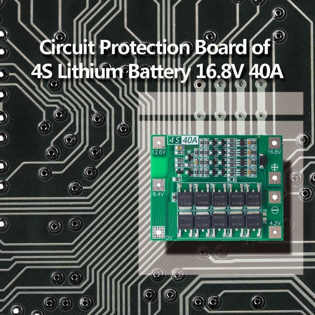 1Pc Green 4S 40A 14.8V 16.8V Li-ion Lithium 18650 Battery PCB  Board