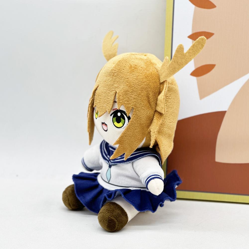 Deer Friend Nokotan Fun Cartoon Image Doll, Cute Smiling Plush Toy with Deer Antlers, Halloween Gift
