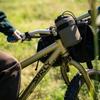 FAIRWEATHER Stem Bag, Front Pouch, Bicycle Bag with Drink Holder, Waterproof Handlebar Bag, Bikepacking Compatible (Olive/HMPE Rip)