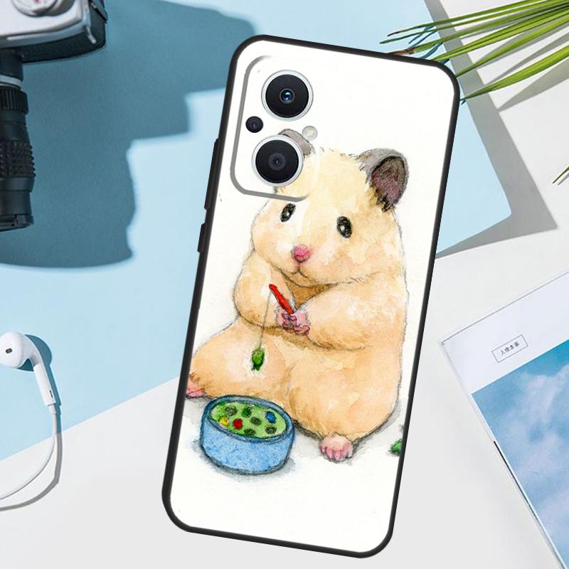 Hamster Art Case For OPPO Reno 13 13F 12 11 F 8T 7 8 10 Pro OPPO Find X8 Pro X6 X3 X5 Lite Cover Funda