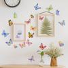 Watercolor Butterfly Wall Sticker Living Room Bedroom Background Decor Wallpaper For Home Decoration Self-adhesive DIY Decals