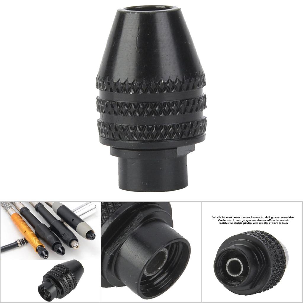 8mm Three jaw Chuck Collet Adapter Converter For Electric Screwdriver Drill (Long tail)