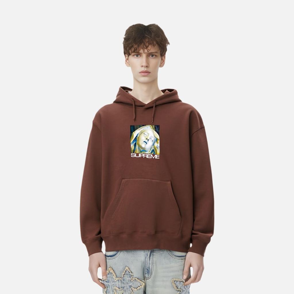 Supreme Ecstasy Hooded Sweatshirt 'Black White' Men's SUP-FW21-268