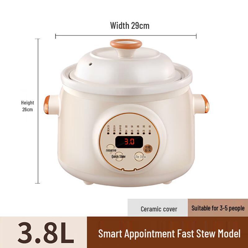 OIMG 3.8L Smart Ceramic Electric Stew Pot