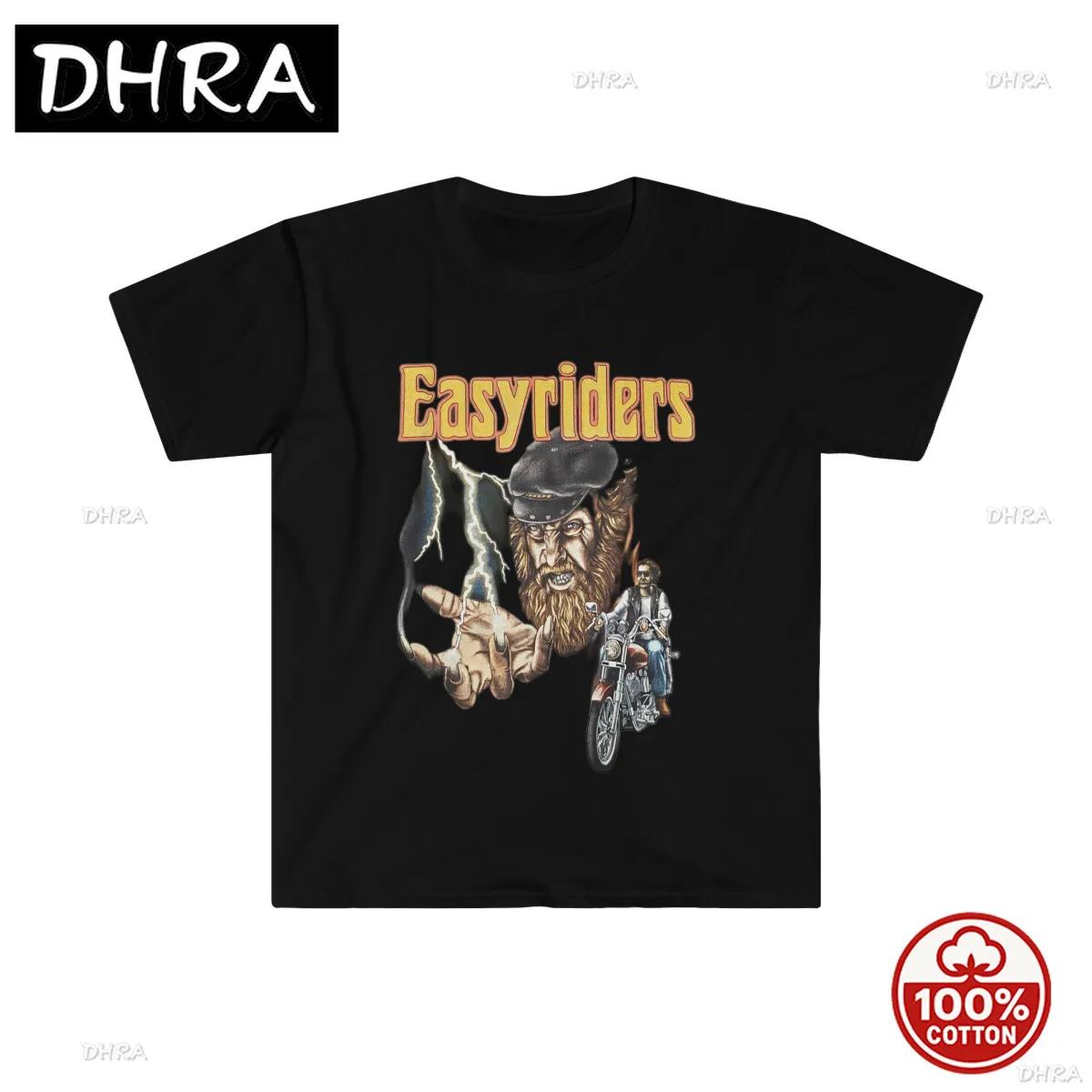 Easyrider Unisex Soft Cotton TShirt Featuring Cotton Comfort for Unisex Crew Neck Tee Cool Loose Boho Shirt Skater Casual S