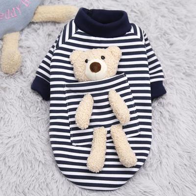 Orso da tasca cane gatto guardia vestiti autunno e inverno velluto cane piccolo gatto caldo cane forniture per animali domestici maglione