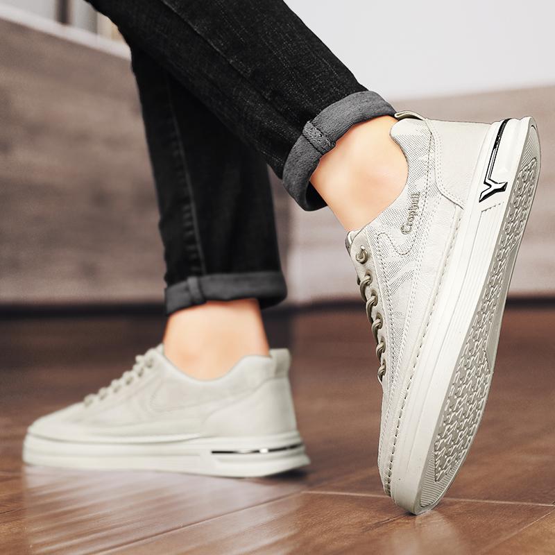 Menn Mote Fritid Lav Topp Skateboardsko Gutter Komfortable Sneakers Mannlige Studenter Trendende Myk Såle Klassisk Pustende Gym Sklisikker