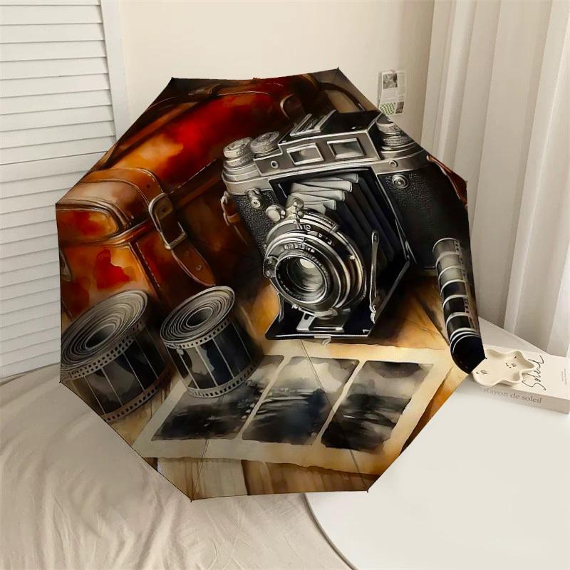 

1PC Camera Film Umbrella-8-Rib Reinforced, Automatic Open, Lightweight & Durable, Cute Fashion Accessory for Outdoor-Y0326