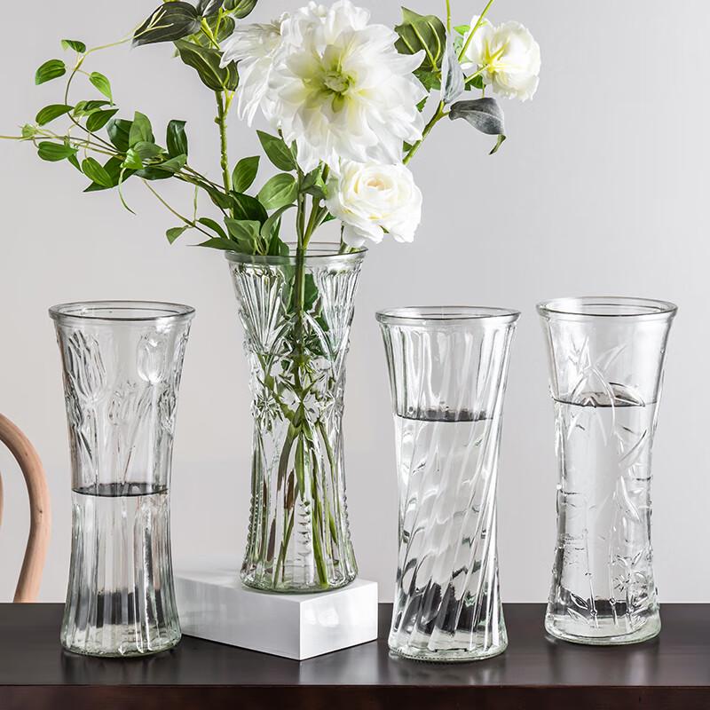 Transparent Glass Flower Vase