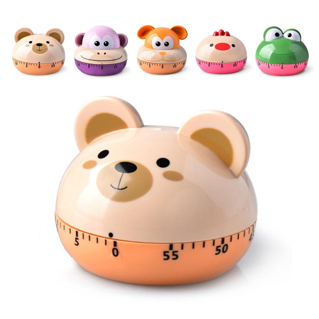 Mechanische Küchentimer Cartoon Tierform Genau 60 Minuten Manueller Timer für Studenten