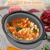 Silicone Slow Cooker Liner for 7-8QT Pot Reusable Slow Cooker Silicone Insert with Handle Leakproof Slow Cooker Liner Insert