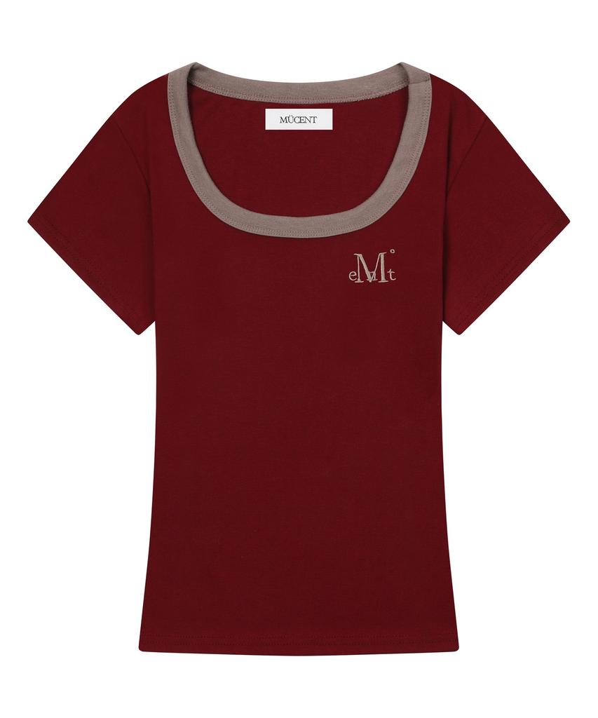 MUCENT Ferring Midi Ringer Color Block Short Sleeve T-Shirt (7 Colors)