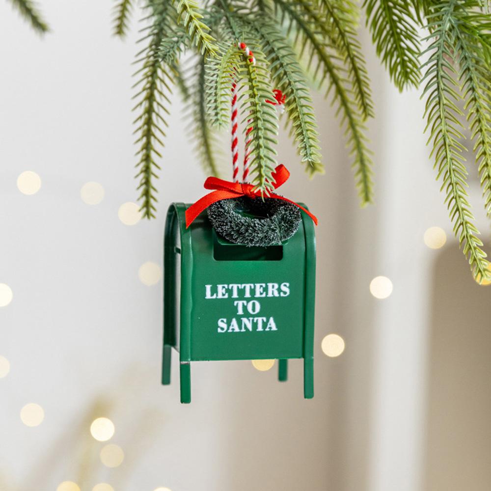 

Рождественский венок украшение для почтового ящика железное художественное украшение для рождественской елки стола создание атмосферы Green