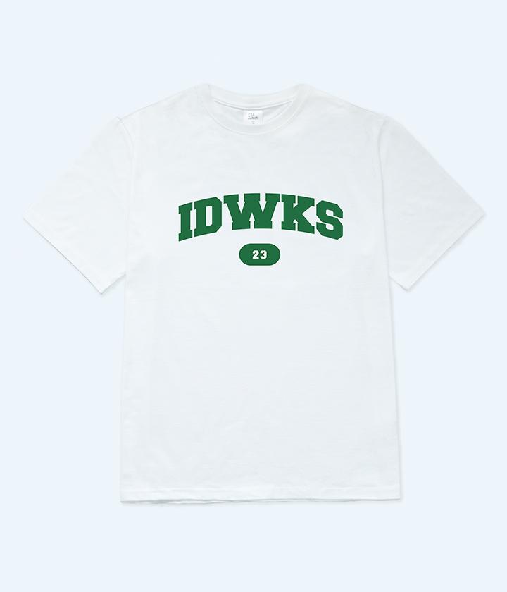 Idle Workers Idwks Semi-Oversized Short Sleeve T-Shirt_White 1