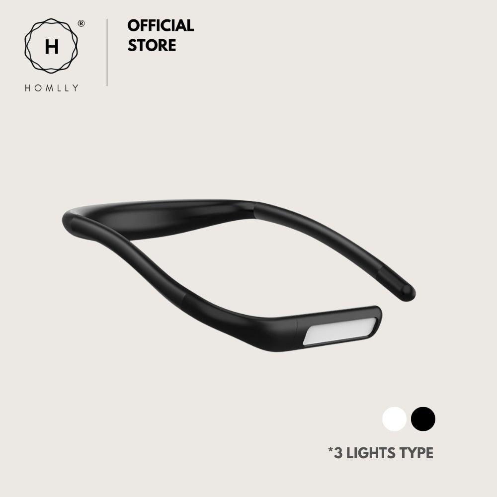 Homlly LED Neck Reading Light with 1800mah Rechargeable battery in 3 adjustable Colors & Brightness