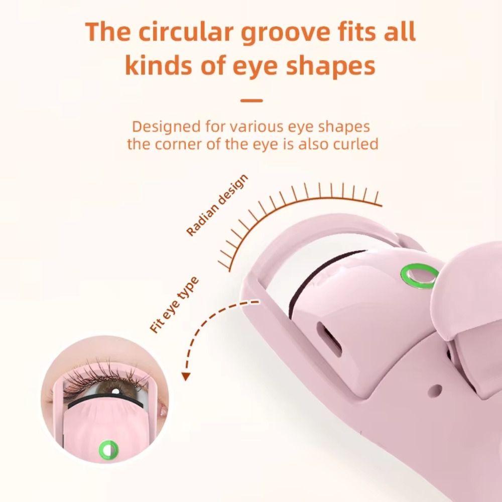 Type-C Fast Charging Electric Eyelash Curler Eyelash Heated Curling Device  Long-Lasting Beauty