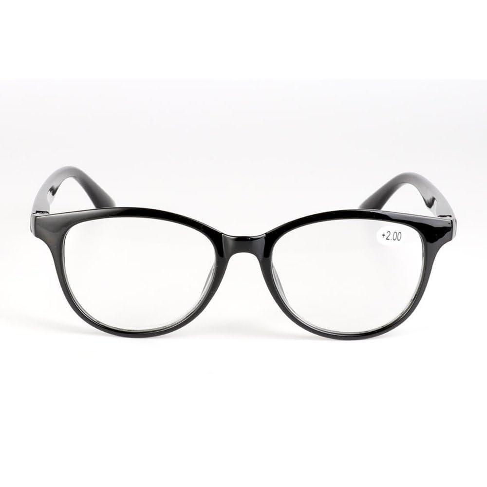 Reading Stylish Reading Frequency to [Yellowrock] Glasses, Glasses, Men's, Women's, Glasses, "+1.0 +3.5" (+2.0, Black)